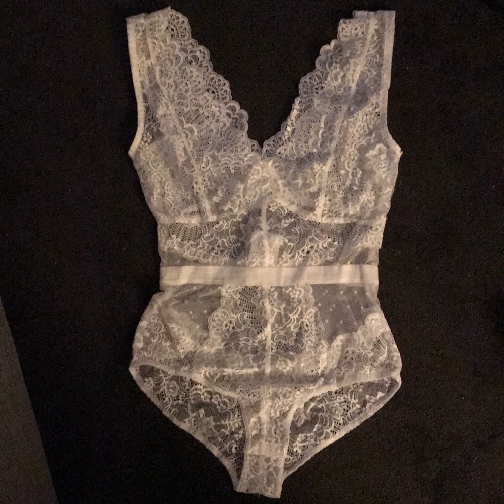 White Lace Bodysuit